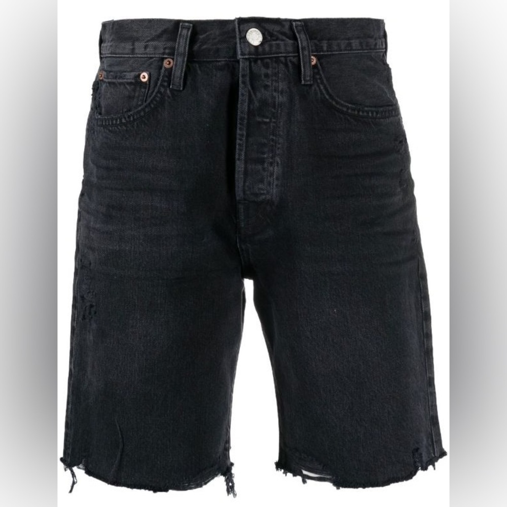 Agolde black Bermuda shorts